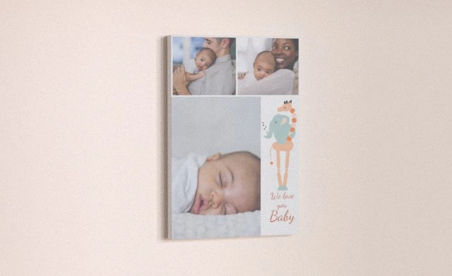 We Love You Baby Canvas Print Design