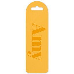 Personalised Bookmarks with 90 Degree Text Custom Colour design