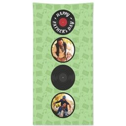 Personalised Beach Towel (Large) with Vinyl Record design
