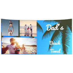 Personalised Beach Towel with Palm Trees design