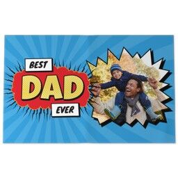 Personalised Tea Towel with Best Dad Ever Explosion design