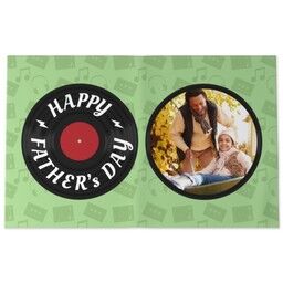 Personalised Tea Towel with Vinyl Records Sentiments design