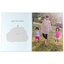 Personalised Tea Towel with You're a Rock design