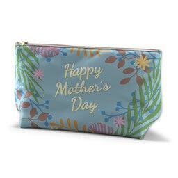 Personalised Wash Bag (Medium) with Mother's Day Foliage design