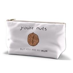 Personalised Wash Bag (Medium) with Nuts Mum design