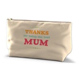 Personalised Wash Bag (Medium) with Thanks Mum design