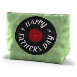 Personalised Wash Bag (Large) with Vinyl Records Sentiments design