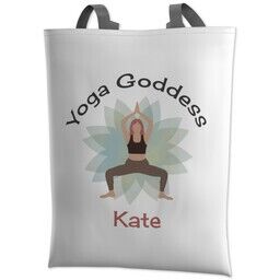 Personalised Shopping Bag with Yoga Goddess design