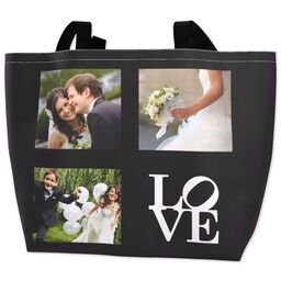 Personalised Tote Bag with Love in Multiple Colours design