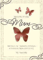 Card with All Butterfly For You design