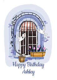 Card with Be Happy design
