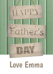 Card with Father's Day Sign design