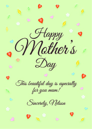 Card with Happy Mother design