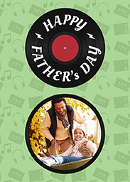 Card with Vinyl Records Sentiments design