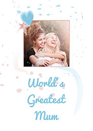 Flat Photo Cards (Pack of 20 Round Corners) with World's Greatest design
