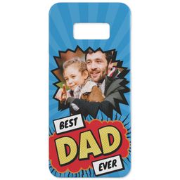 Personalised Samsung Galaxy S8 Case with Best Dad Ever Explosion design