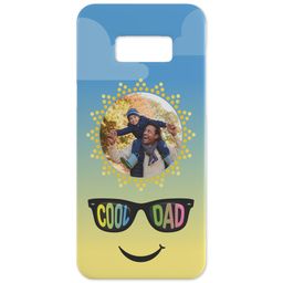 Personalised Samsung Galaxy S8 Case with Cool Dad Sunglasses design