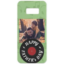 Personalised Samsung Galaxy S8 Case with Vinyl Records Sentiments design