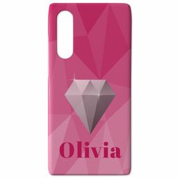 Personalised Huawei P30 Case with Diamond Custom Colour design