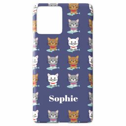 Personalised iPhone 11 Pro Case with Cat and Fish Text design