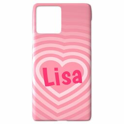 Personalised iPhone 11 Pro Case with Hearts Custom Colour design