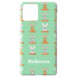 Personalised iPhone 11 Pro Case with Rabbit And Carrot Text design