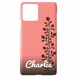 Personalised iPhone 11 Pro Case with Roses Custom Colour design