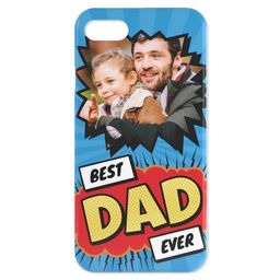 Personalised iPhone 7 Case with Best Dad Ever Explosion design