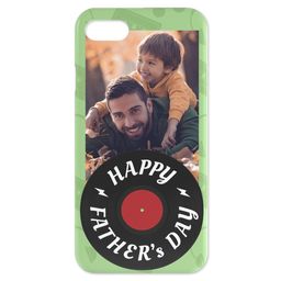 Personalised iPhone 7 Case with Vinyl Records Sentiments design
