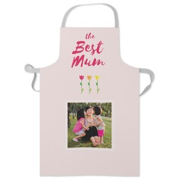 Personalised Apron with Best Mum Tulips design