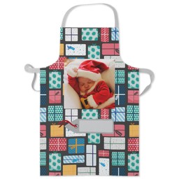 Personalised Apron with Christmas Presents in Multiple Colours design