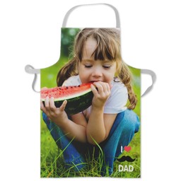 Personalised Apron with I Heart Dad design