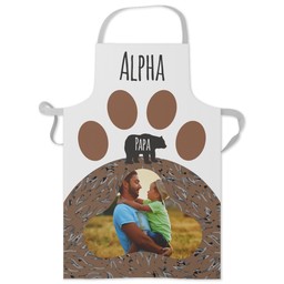 Personalised Apron with Papa Bear design