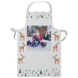 Personalised Apron with Reindeer Forest design