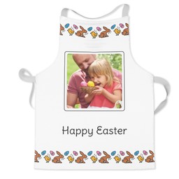 Personalised Kids Aprons with Bunny and Eggs Pattern design
