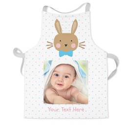 Personalised Kids Aprons with Dotted Bunny design