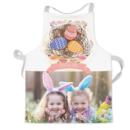 Personalised Kids Aprons with Easter Eggs Nest design