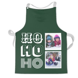 Personalised Kids Aprons with Ho Ho Ho in Multiple Colours design