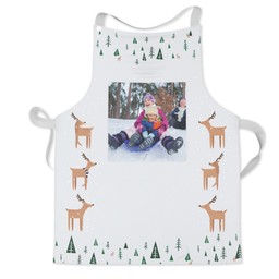 Personalised Kids Aprons with Reindeer Forest design