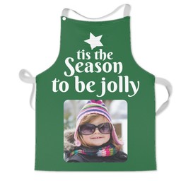 Personalised Kids Aprons with Tis The Season in Multiple Colours design