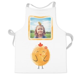 Personalised Kids Aprons with Watercolour Chicks design