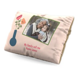 Personalised Pillow (19" x 13") with My Family Call Me design