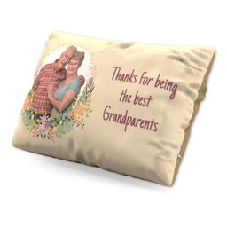 Personalised Pillow (19" x 13") with Thanks Grandparents design