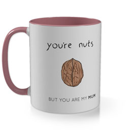 Pink Photo Mug with Nuts Mum design