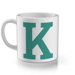 Personalised Children's Mug with Monogram Custom Colour design