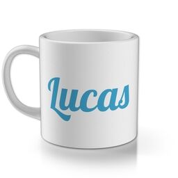 Personalised Children's Mug with Text Only Custom Colour design