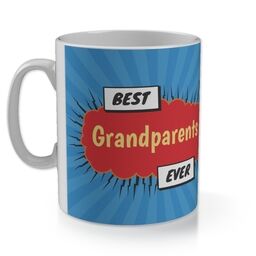 11oz Gloss Photo Mug with Best Grandparents Ever Explosion design