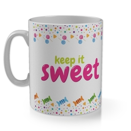 11oz Gloss Photo Mug with Keep It Sweet Multiple Colours design