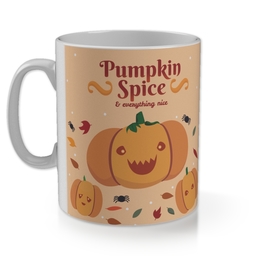 11oz Gloss Photo Mug with Pumpkin Spice design