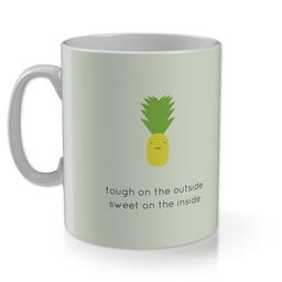 11oz Gloss Photo Mug with Sweet Pineapple design